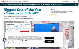 PODS Moving & Storage of Libertyville website