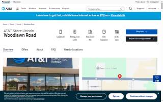AT&T Store of Lincoln website