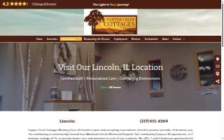 Copper Creek Cottages Memory Care of Lincoln website