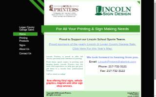 Lincoln Printers - NOT A UPS STORE! website