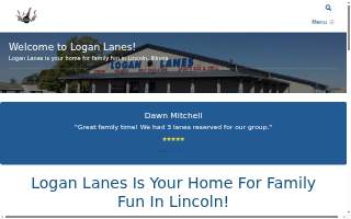 Logan Lanes website