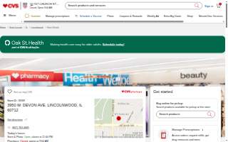 CVS Pharmacy of Lincolnwood website