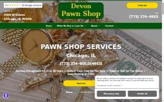 Devon Pawn Shop website