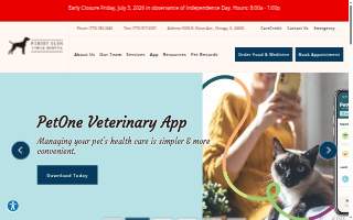 Forest Glen Animal Hospital website