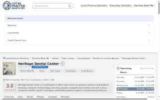 Heritage Dental Center: Dr.Kristina Varga and Dr. Lucille Varga website