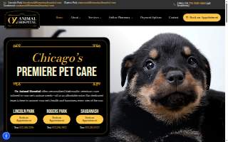 Oz Animal Hospital Sauganash website
