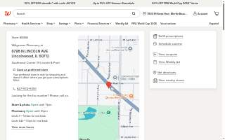 Walgreens Pharmacy of Lincolnwood website
