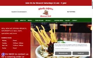 Wholly Frijoles website