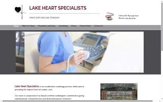 Lake Heart Specialists of Lindenhurst website