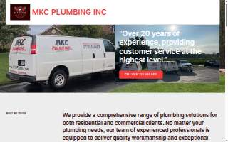 MKC Plumbing, Inc. website