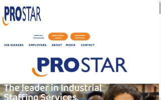 ProStar Staffing website