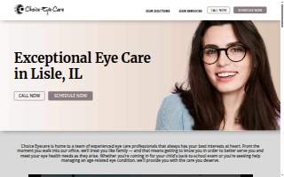 Choice Eye Care website