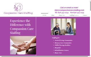 Compassion Care Staffing - Home Care Services website