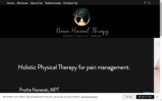 Prana Manual Therapy website