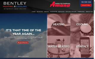 Bentley Heating & Cooling website