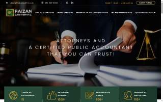 Faizan Law Firm PC website