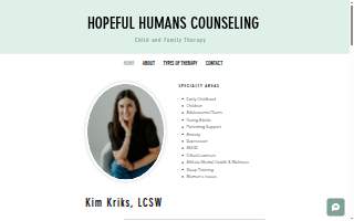 Hopeful Humans Counseling website
