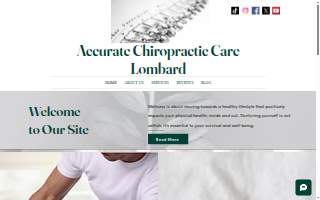 Accurate Chiropractic Care-Lombard-Glen Ellyn-Wheaton-Villa Park-Oakbrook website