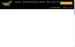 Carlisle Banquets website