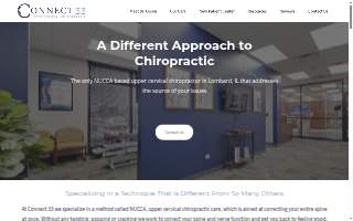 Connect 33 Chiropractic website