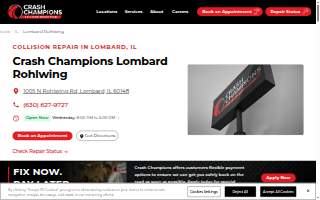 Crash Champions Collision Repair Lombard Rohlwing website