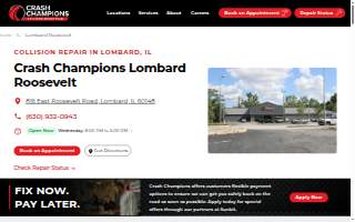 Crash Champions Collision Repair Lombard Roosevelt website