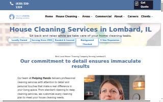 Helping Hands Cleaning Services website