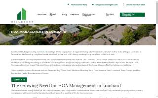 Hillcrest HOA Management website