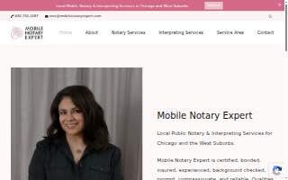 Mobile Notary Expert of Lombard website
