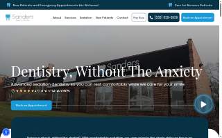 Sanders Family Dental Lombard website