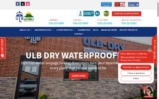 ULB-DRY Waterproofing of Lake Forest website
