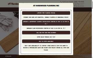 AT Hardwood Flooring Inc website