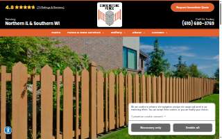 Cornerstone Fence, Inc of Loves Park website