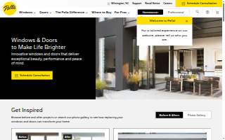 Pella Windows and Doors Showroom of Richmond website