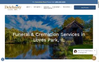 Delehanty Funeral Home of Machesney Park website