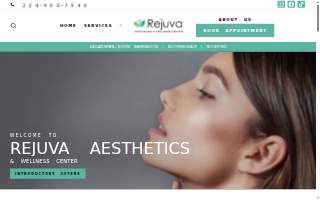Rejuva Aesthetics & Wellness Center website