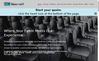 Tables 4 Rent of Machesney Park website