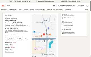 Walgreens Pharmacy of Machesney Park website