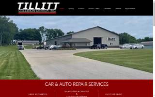 Tillitt Collision & Service Center website