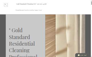 Gold Standard Cleaning and Organizing LLC website