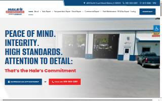 Hale's Automotive website