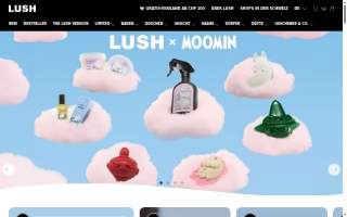 Lush Beauty & Body Bar website