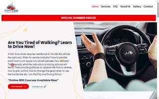 City Line Driving School website