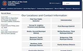 Cook County Public Defender Sixth Municipal Division website