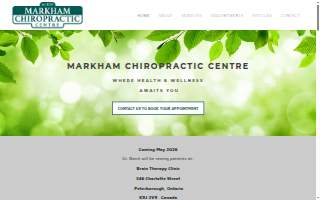 Markham Chiropractic Centre website
