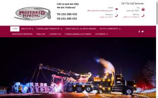 Preferred Emergency Towing & Recovery website