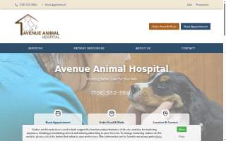 Avenue Animal Hospital website