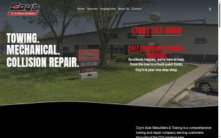 Coy's Auto Rebuilders & Towing website