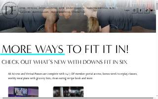 Downs Fitness website