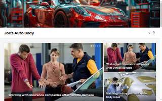 Joe's Auto Body website